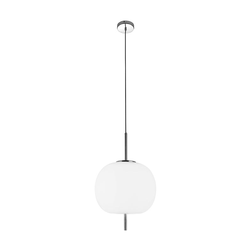 Apple Pendant Lamp 1xE27 60W Chrome / White
