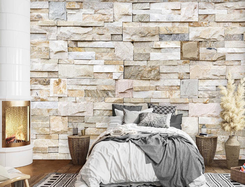Wallpaper, Stone look wall Sandstone wall
