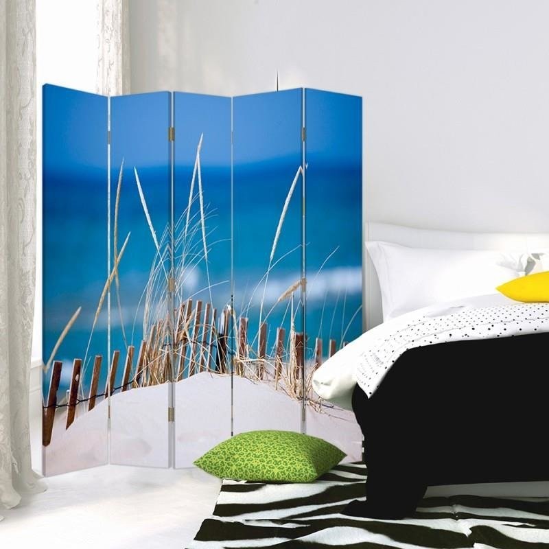 Room divider Double-sided, Friendly beach view