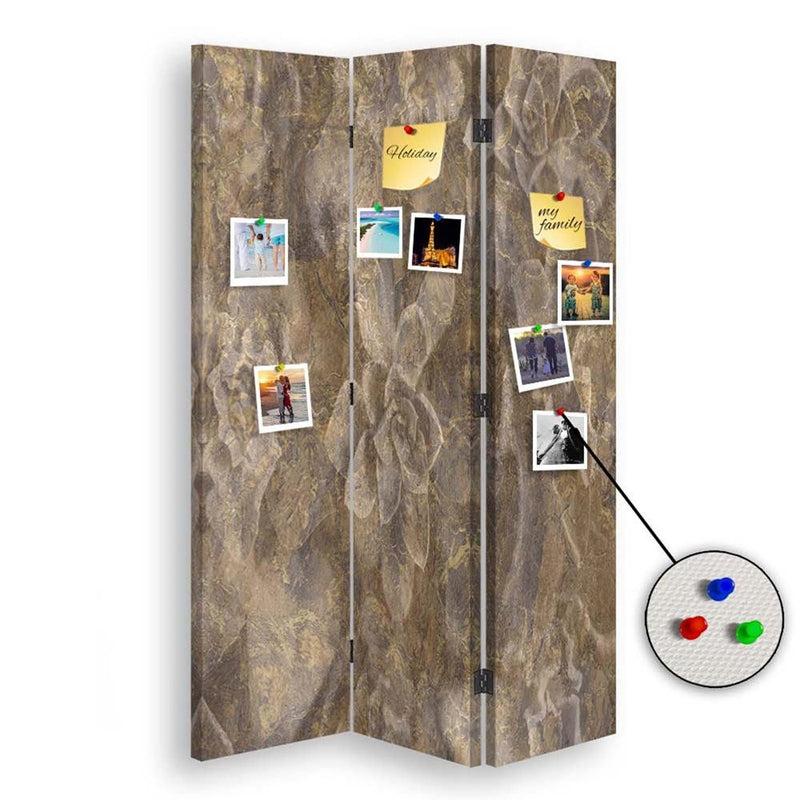 Room divider Double-sided PIN IT, Soft brown