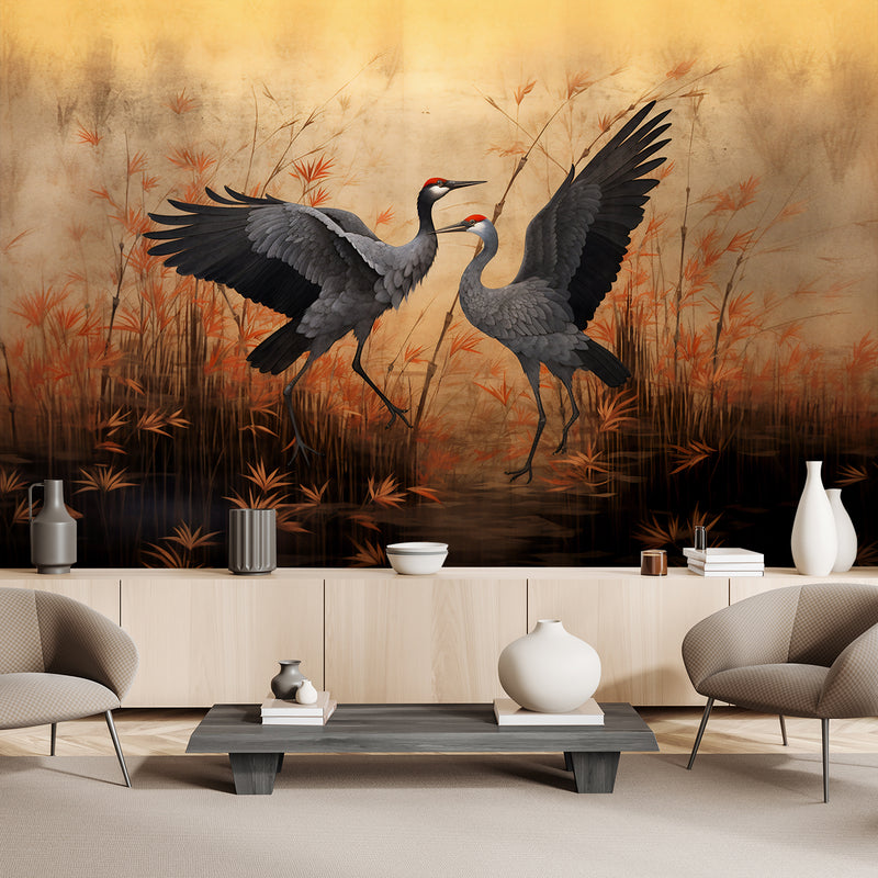 Wallpaper, Crane Nature Birds