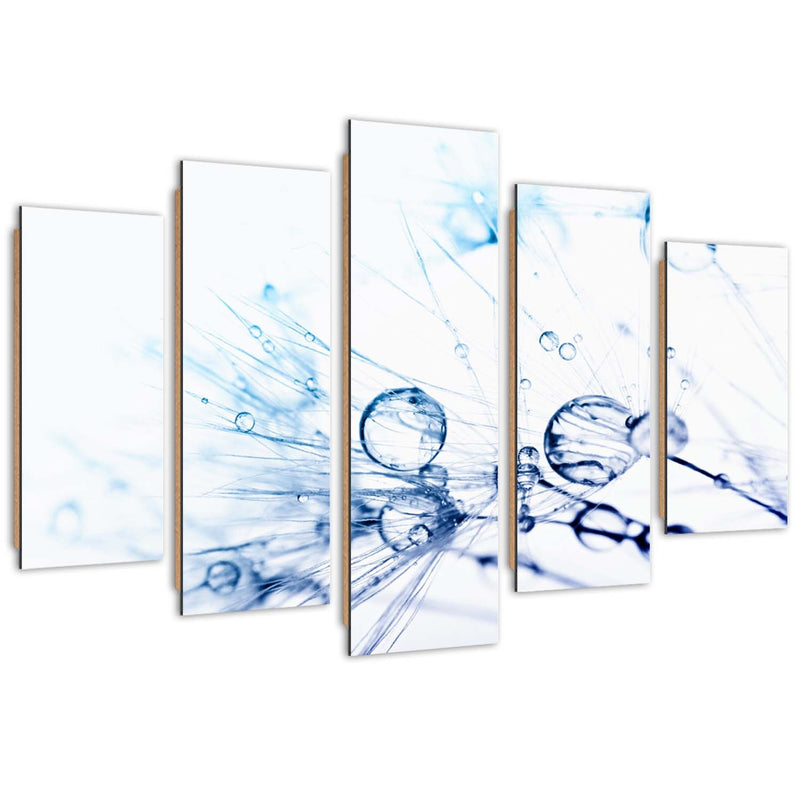 Five piece picture deco panel, Water droplets on a blower
