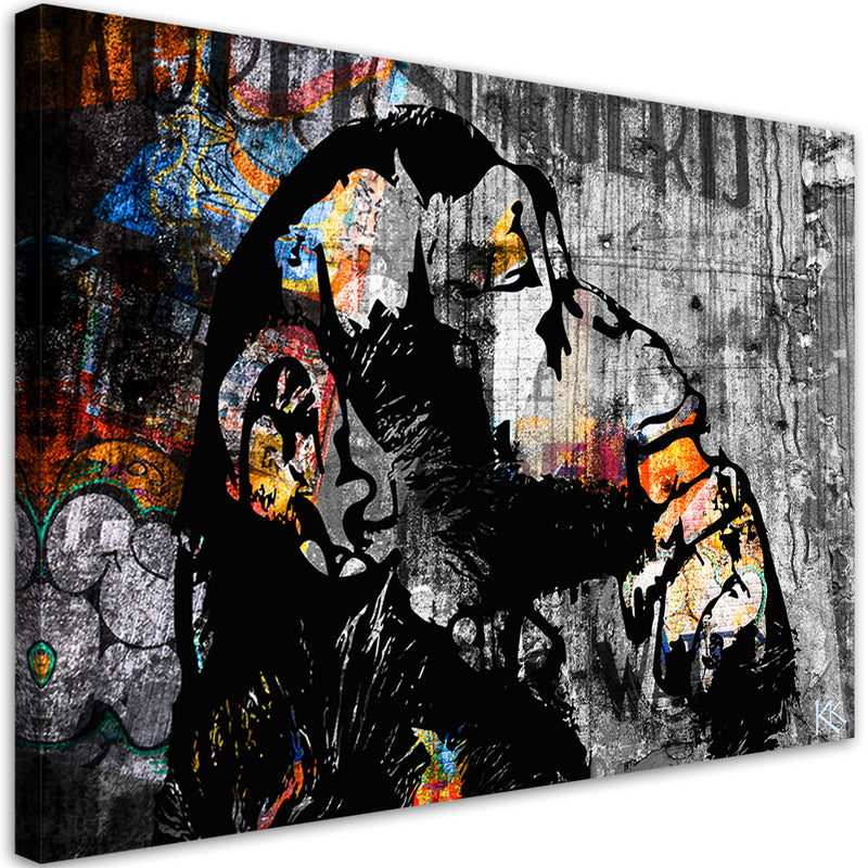 Cuadro, Arte callejero abstracto del mono Banky