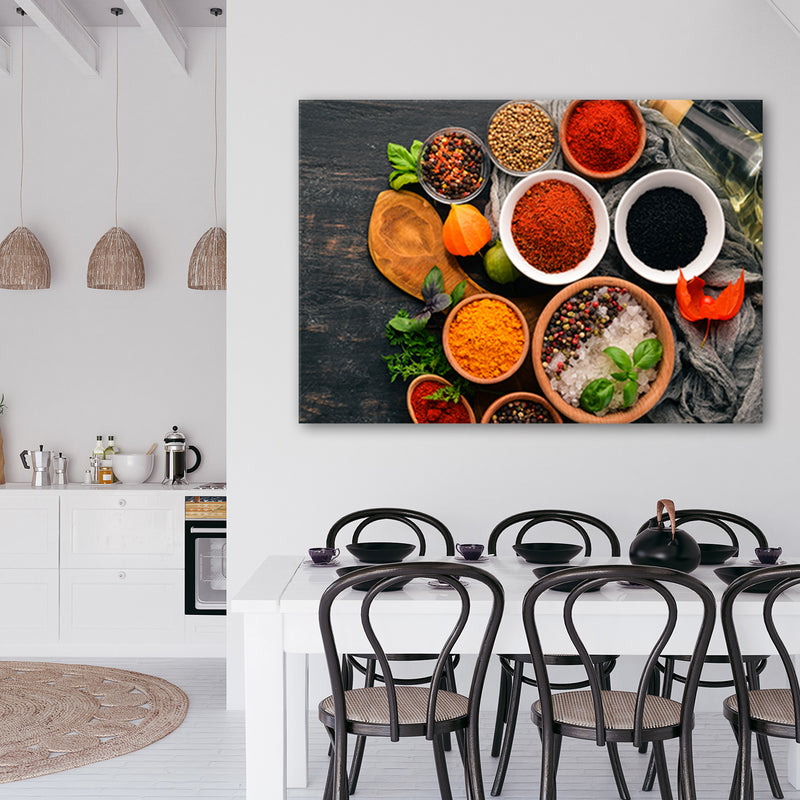 Canvas print, Fresh spices in the kitchen