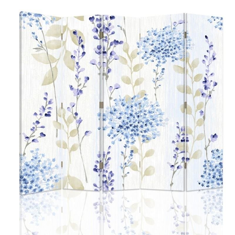 Room divider Double-sided, Pattern of small flowers