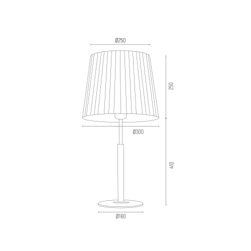Desk lamp 1 flame Aragon ASTI (1 x 15W (max), E27)