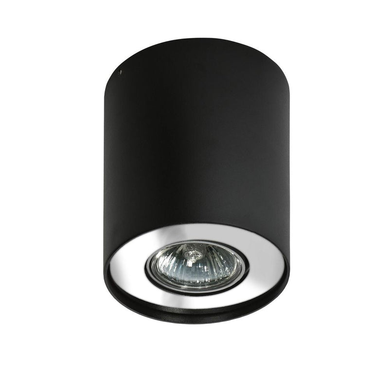 NEOS ceiling lamp 1L, black, GU10