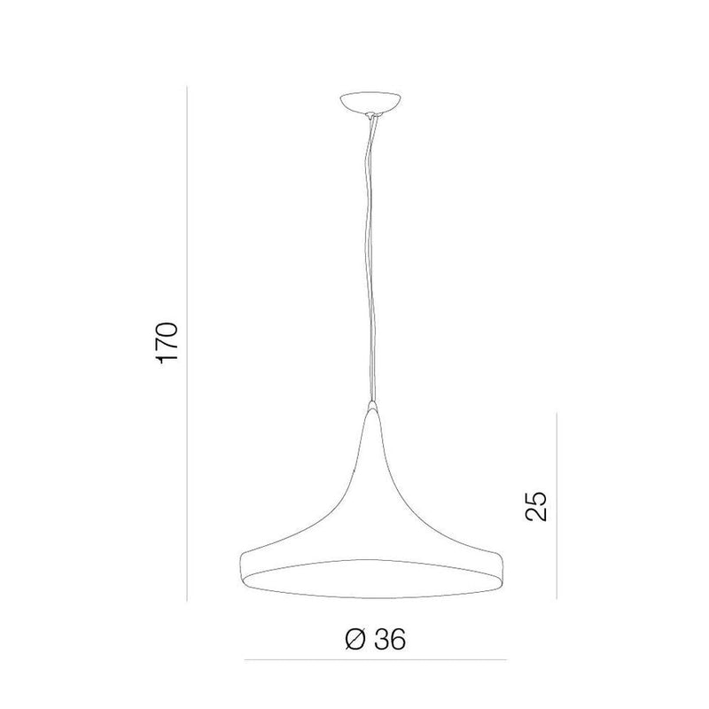 CHINK pendant lamp 1L, white, E27