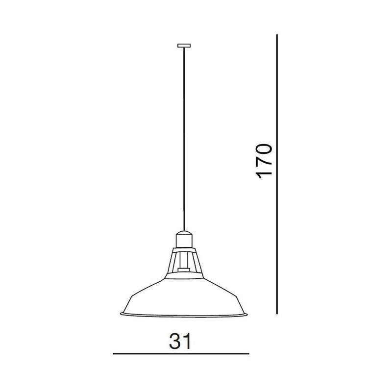 NEW pendant lamp 1L, black, E27