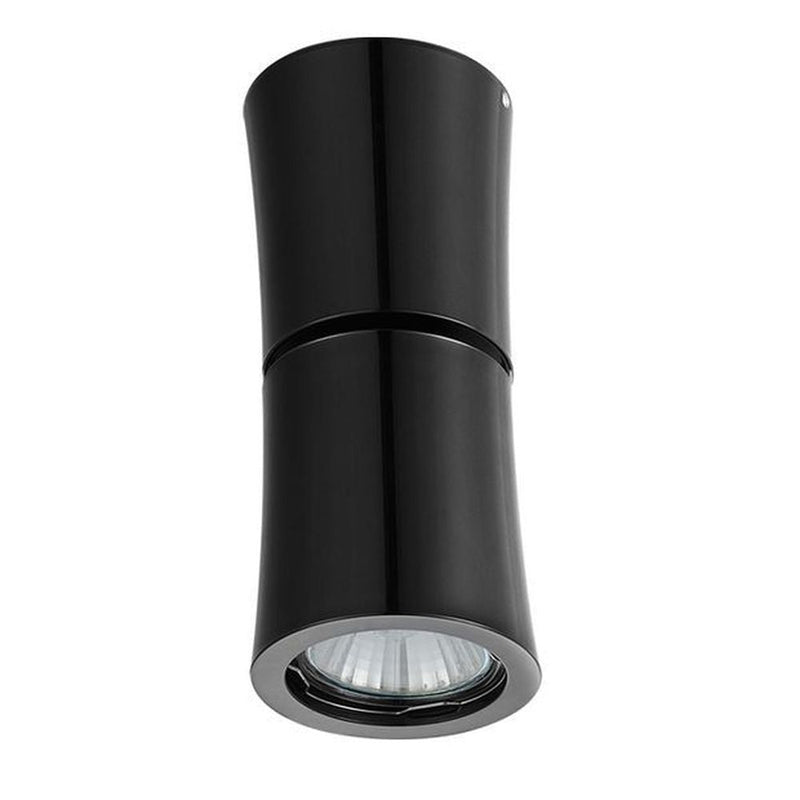 LINO ceiling lamp 1L, black chrome, GU10