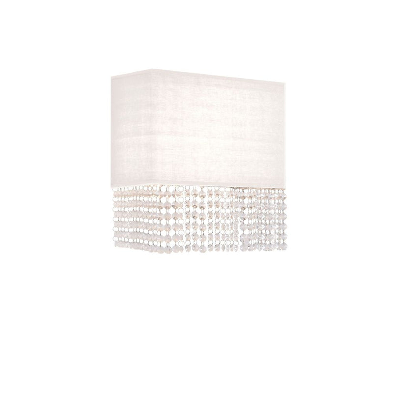 GLAMOUR wall sconce 2L, white, E14