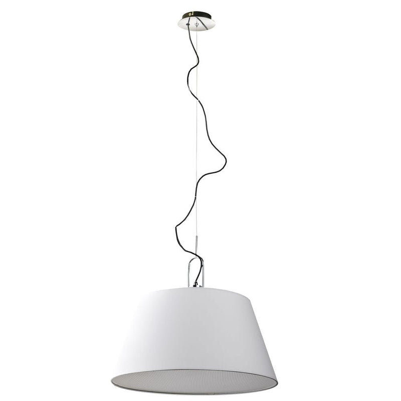 ALICANTE pendant lamp 1L, white, E27