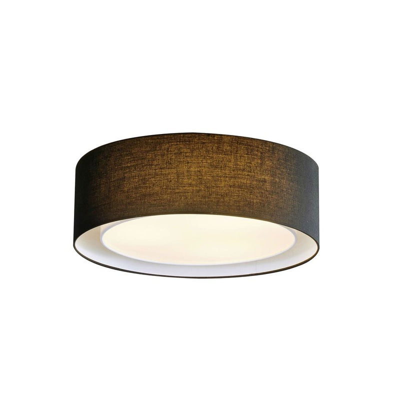 MILO ceiling lamp 3L, black, E27