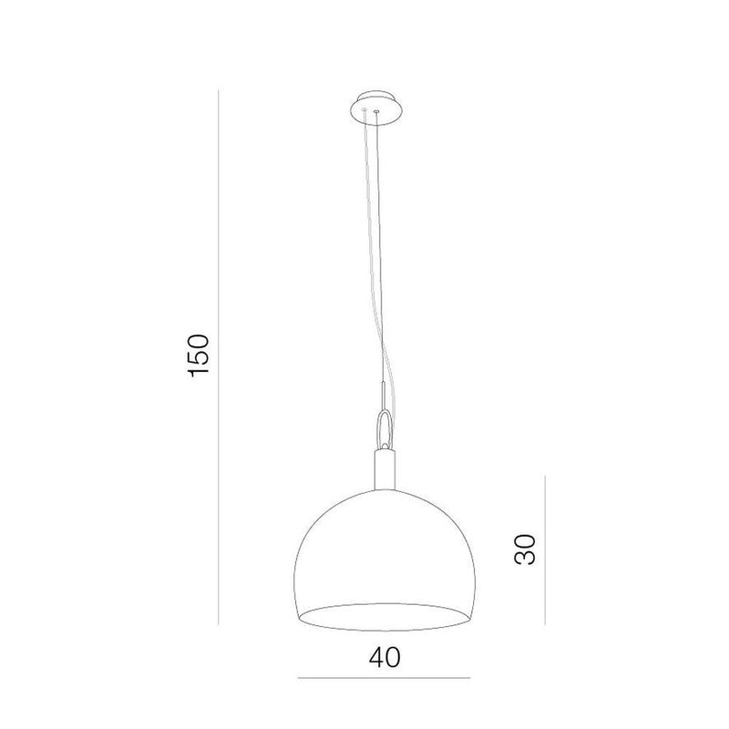 GIO pendant lamp 1L, white, E27