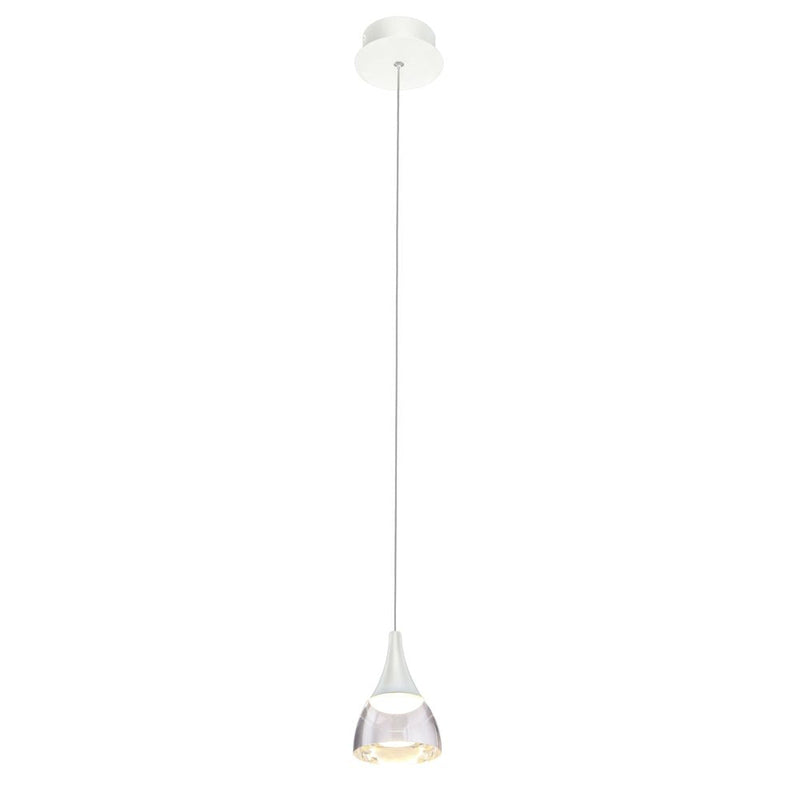 DALMATIA pendant lamp 1L, white, LED LED