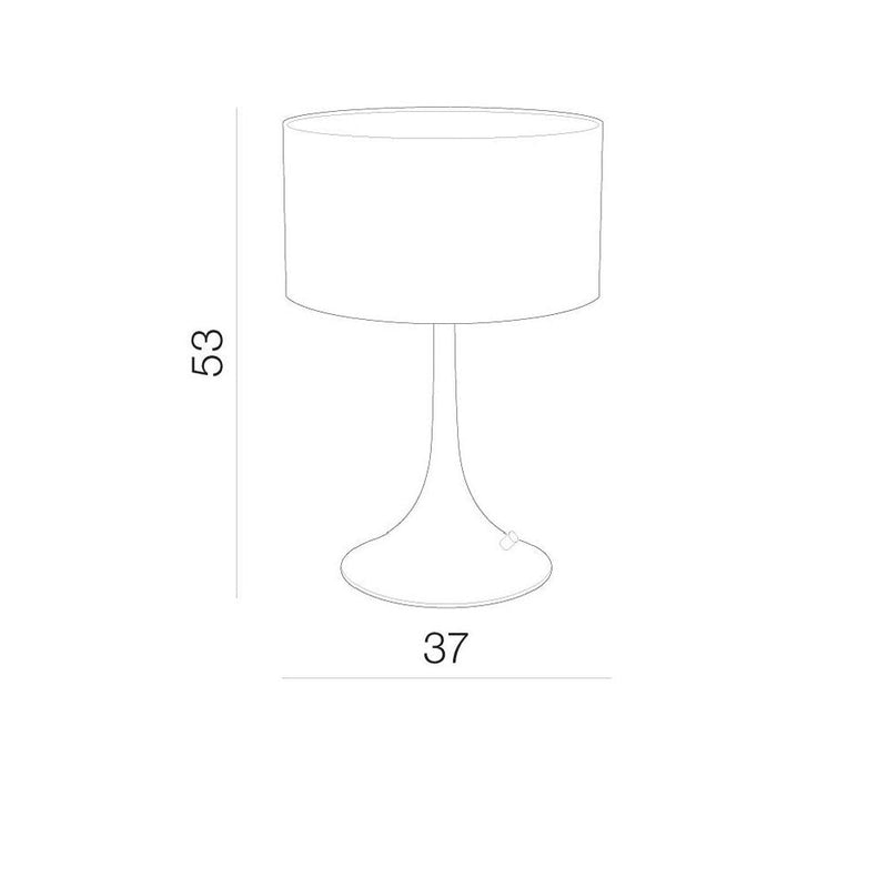 NIANG table lamp 1L, white, E27