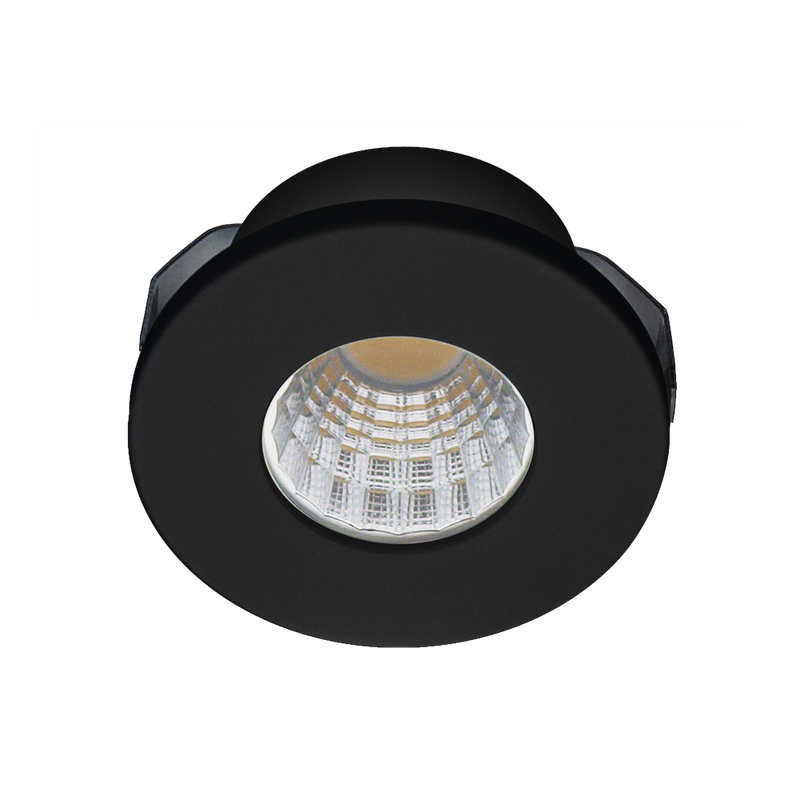 FILL recessed spotlight 1L, black, LED LED
