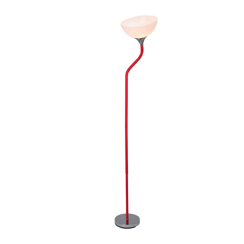 Lucie Floor Lamp 1xE27 Max.20W Chrome/Red/White