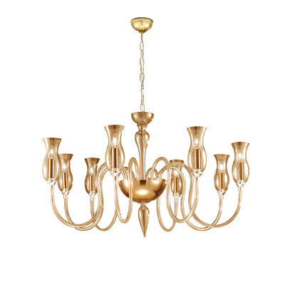Chandeliers MURANO RENIER gold glass