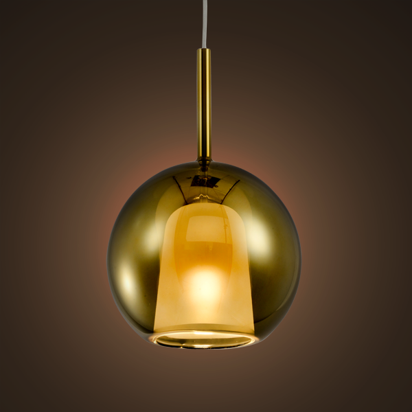 Lámpara colgante Euforia nº 1 oro 25 cm