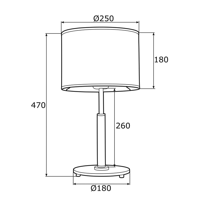 Desk lamp 1 flame Aragon METIS (1 x 15W (max), E27)
