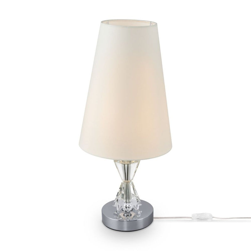 Table lamp Maytoni Florero cotton chrome