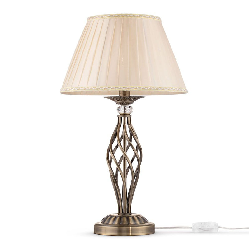 Table lamp Maytoni Grace organza brass