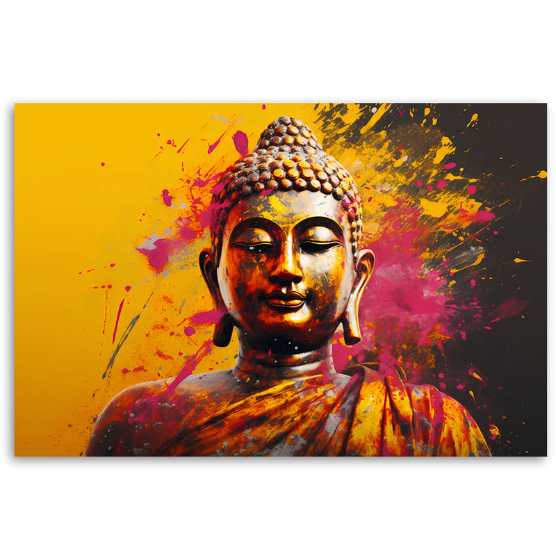 Canvas print, Buddha on abstract background