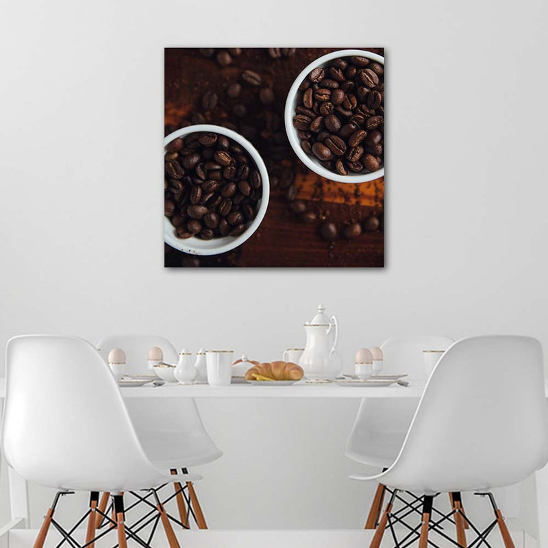Canvas print, Cups full of coffee