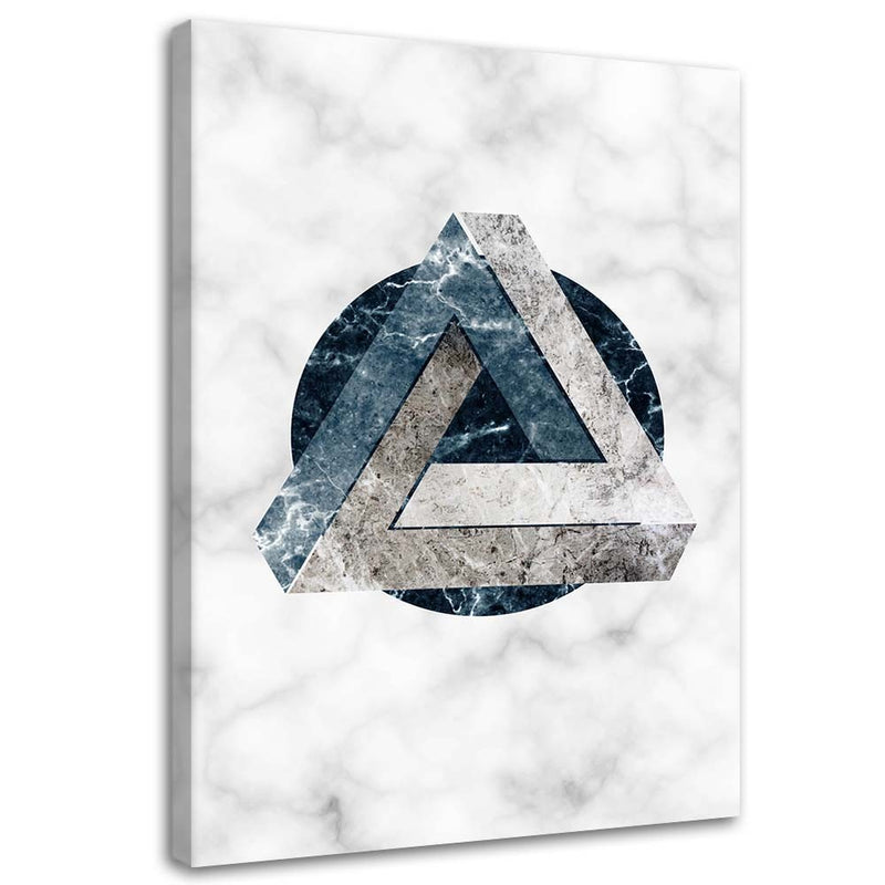 Canvas print, Geometric abstraction - marble