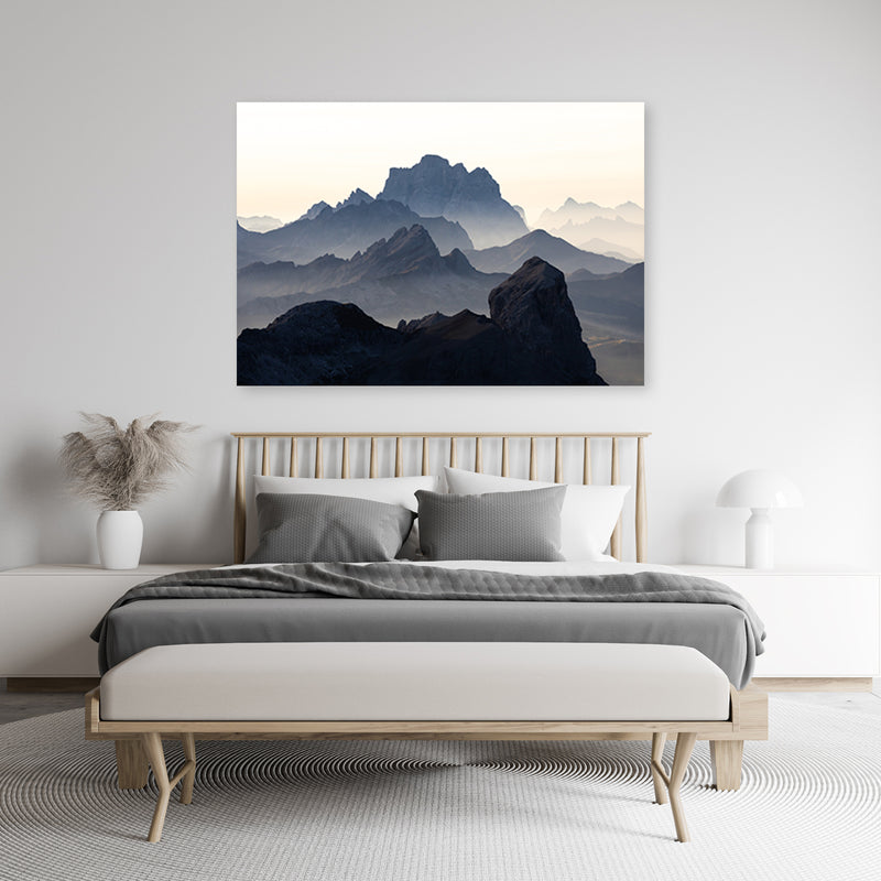 Deco panel print, Rocky mountain landscape