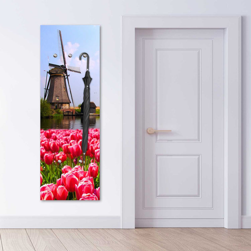 Coat hanger, Windmill and flowers