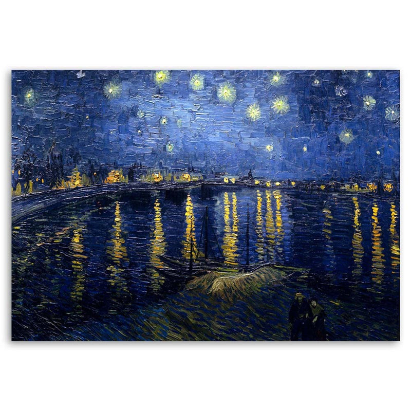 Deco panel print, Starry night over the rhone - v. van gogh reproduction