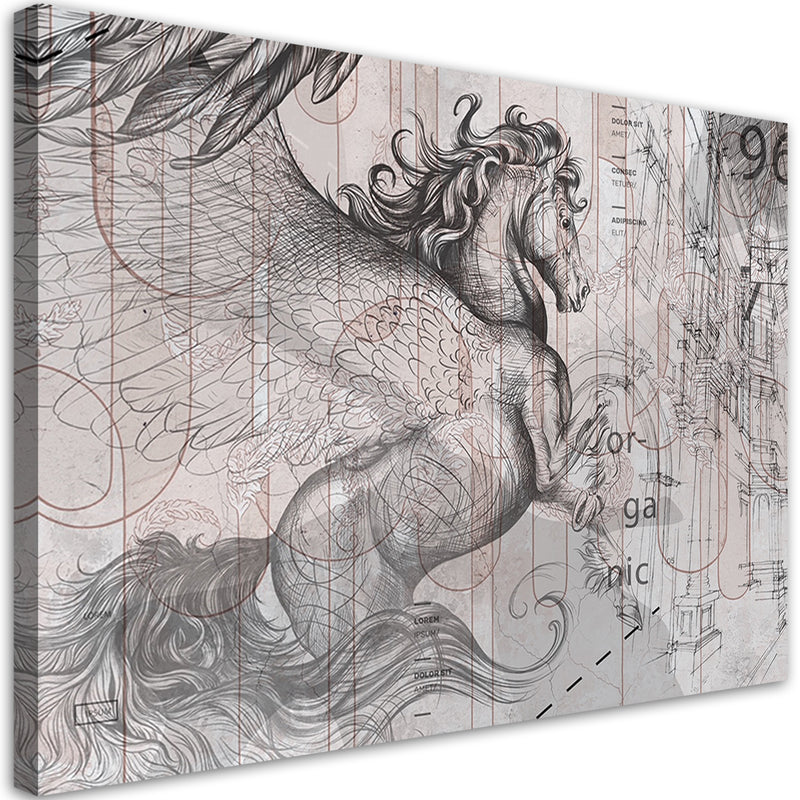 Canvas print, Pegasus abstract