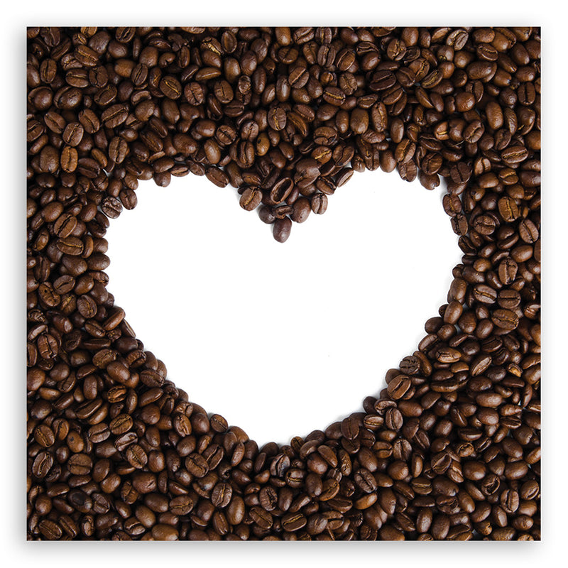 Canvas print, Coffee heart