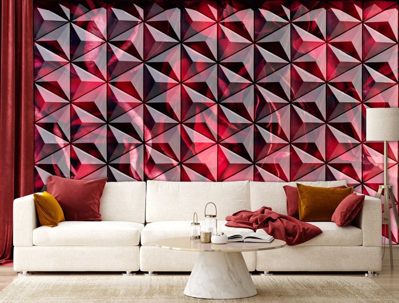 Wallpaper, Red geometry