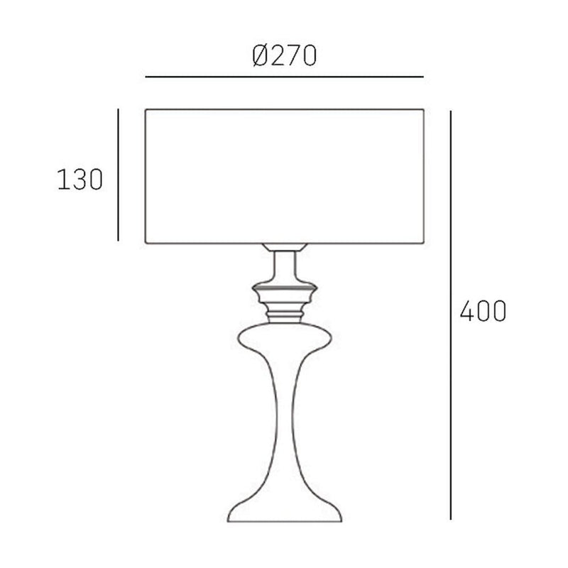 Table lamp ABU DHABI chrome
