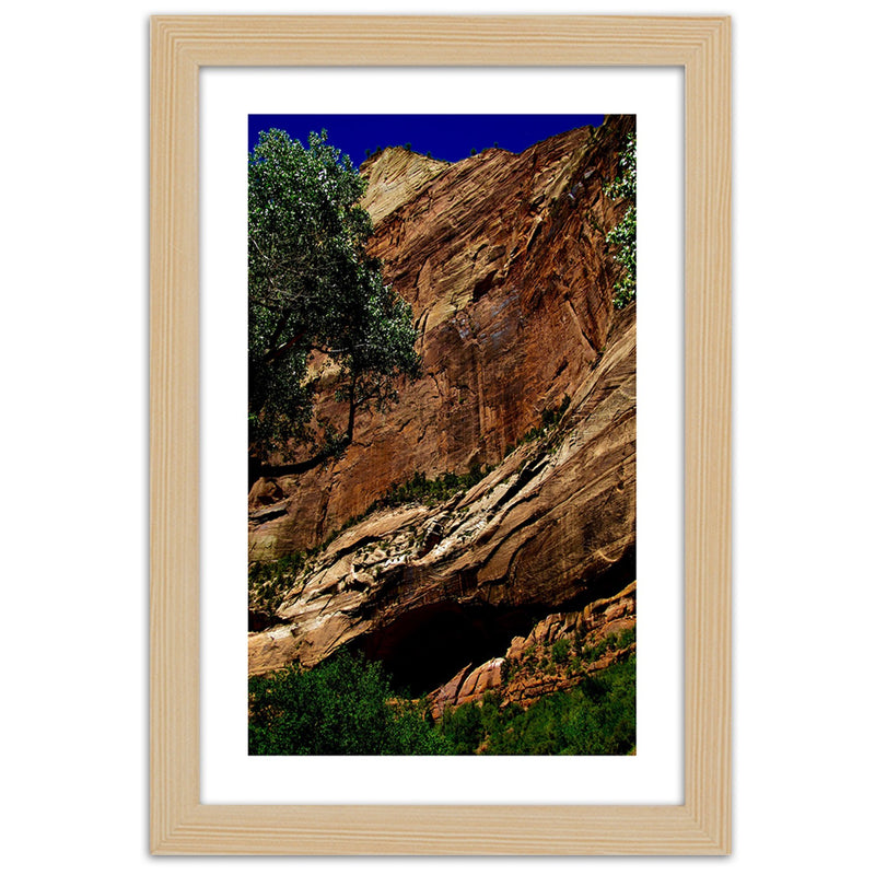 Picture in natural frame, Rocky landscape