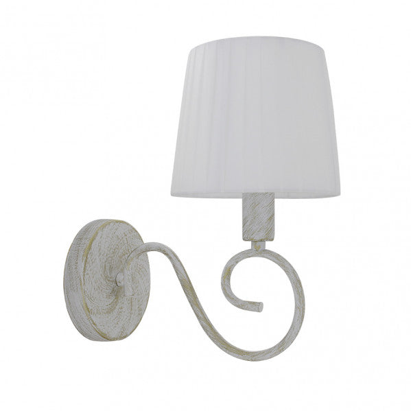 AMSTERDAM wall sconce 1xE14 white
