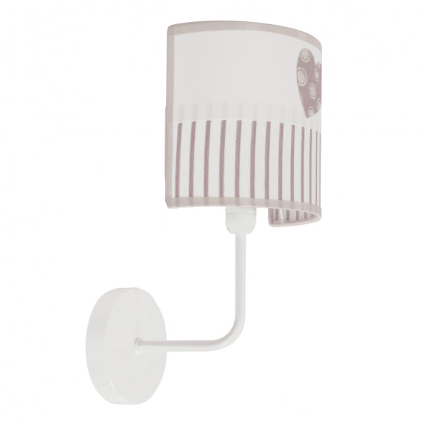 BEBE wall sconce 1xE14 textile / polycarbonate