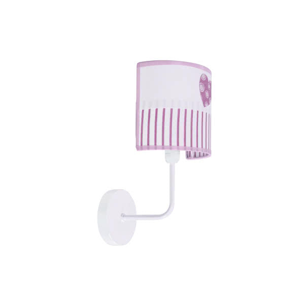 BEBE wall sconce 1xE14 metal / textile pink