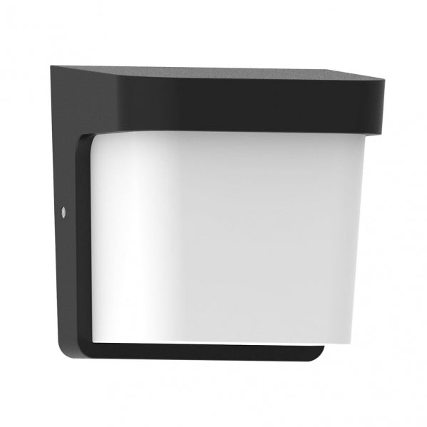 AGAR outdoor wall light 1xE27 polycarbonate black