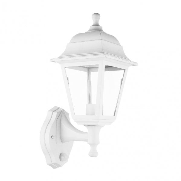 ALBAHACA outdoor wall light 1xE27 crystal / polycarbonate white