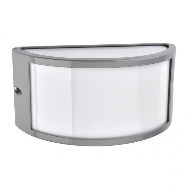 ARA outdoor wall light 1xE27 aluminium / polycarbonate Grey