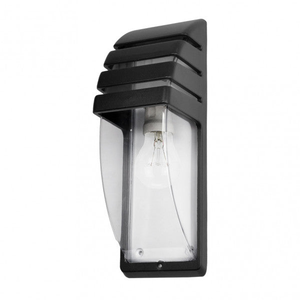 ELNATH outdoor wall light 1xE27 metal / polycarbonate black