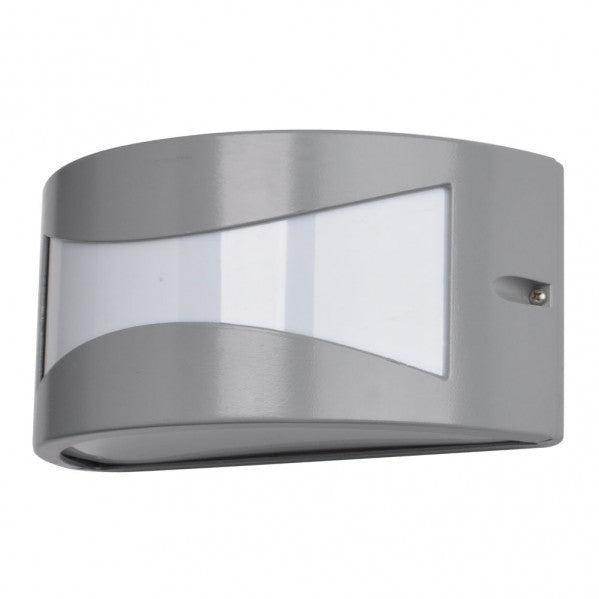 HADAR outdoor wall light 1xE27 aluminium / polycarbonate Grey