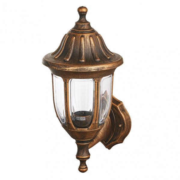 ANGELICA outdoor wall light 1xE27 polycarbonate gold