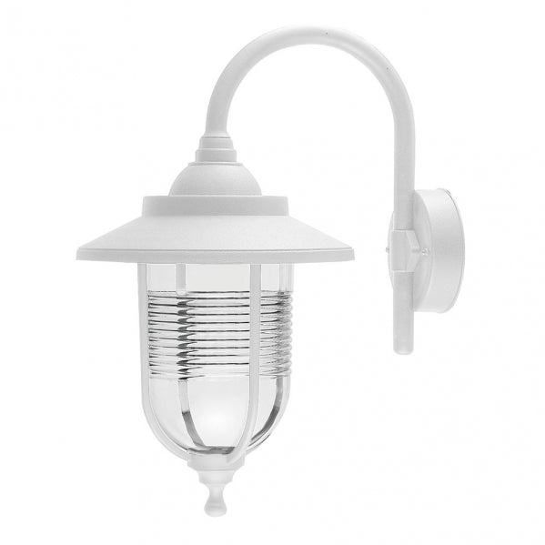 CANELA outdoor wall light 1xE27 polycarbonate white