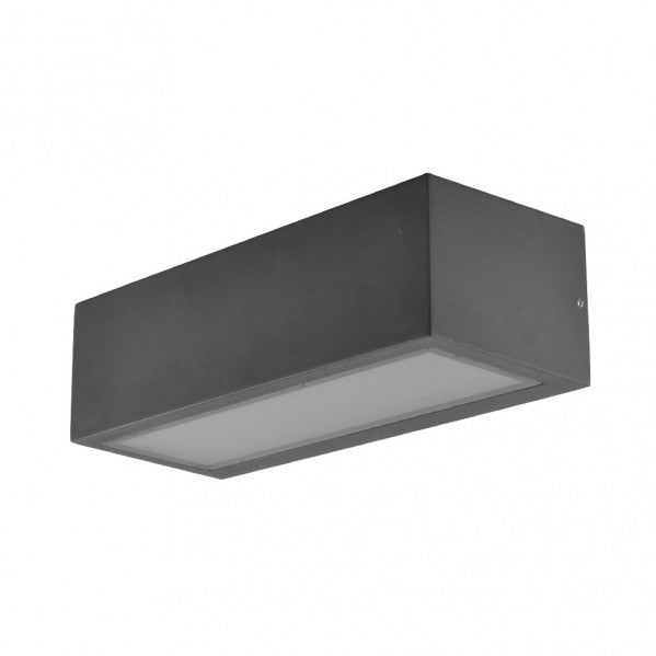 CONGA outdoor wall light 1xE27 aluminium / crystal dark grey