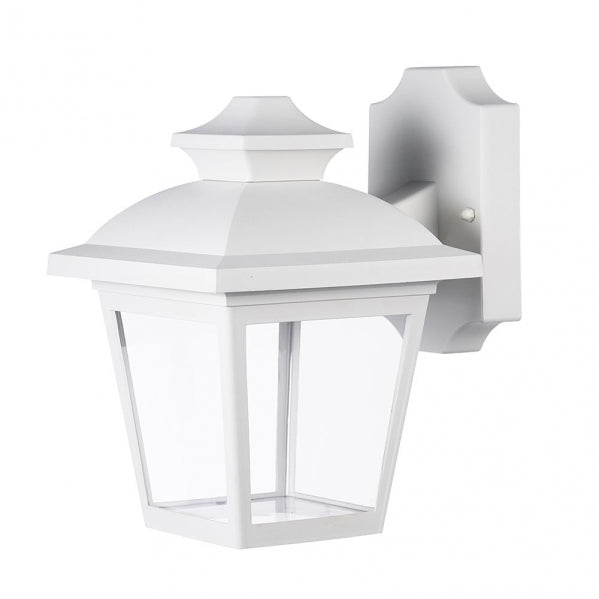 MACA outdoor wall light 1xE27 polycarbonate white